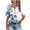 White#02, variant on JTZGDY Henley Shirts for Women Cute Floral Pattern Printed Short Sleeve Button V Neck Graphic T-Shirts Loose Fit Dressy Tunic Blouse Yellow L