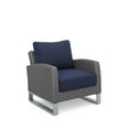 thumbnail image 5 of New Classic Furniture Fiji 4-piece Wicker/Fabric Outdoor Conversation Set - Blue, 5 of 10