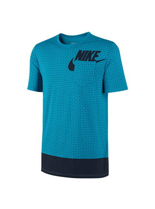 Boy's Nike Hypercool Max Fitted Compression Shirt (S, Metallic/Grey)