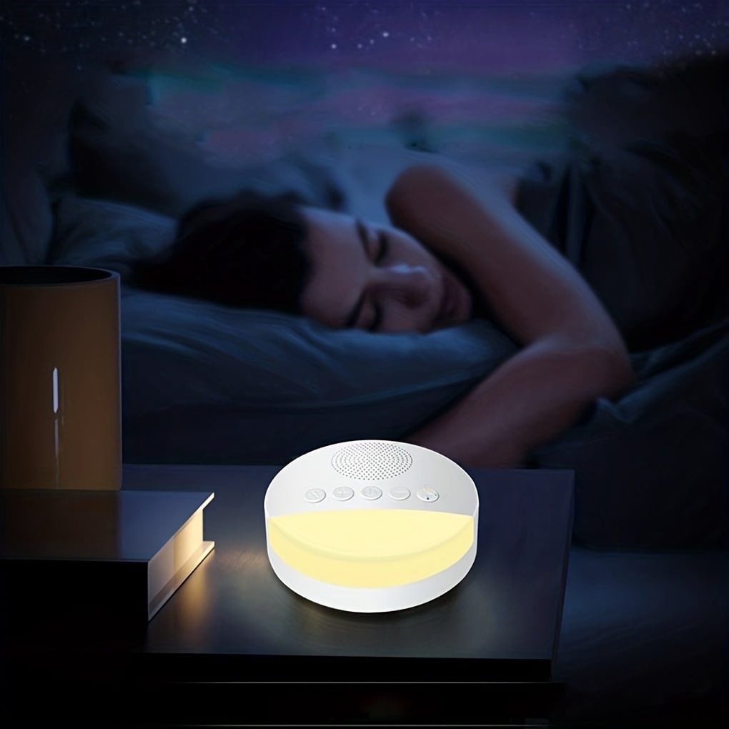 Sleep Sound White Noise Machine with Natural Soothing Sounds and Memory Function, Sleep Aid Machine - Portable Sleep Assistant Device, USB and Sleep Timer Sound Relax for all ages