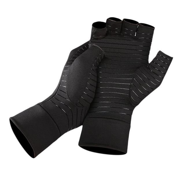 Guantes de compresión para deportes en interiores con de abiertos para articuciones de Sunnimix Guantes de compresión