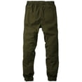 thumbnail image 3 of Pantalones rectos para hombre en verde militar talla 32, 3 of 5