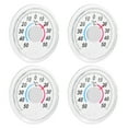 thumbnail image 2 of 4Set Transparent Round Plastic Temperature Gauge for Indoor Outdoor Weather Monitor, 2 of 8
