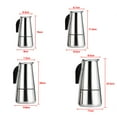 thumbnail image 5 of Stainless Steel 2-Cup/4-Cup/6-Cup/9-Cup  Espresso Coffee Maker Mocha Pot  Easy Clean for Home Office, 5 of 7