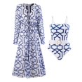 thumbnail image 4 of Conjunto de bikini para mujer con cubierta, traje de baño elegante para vacaciones, playa, piscina Cinturón, 4 of 8