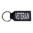 thumbnail image 3 of Keychain - Rectangle - Veteran - Leather, 3 of 4