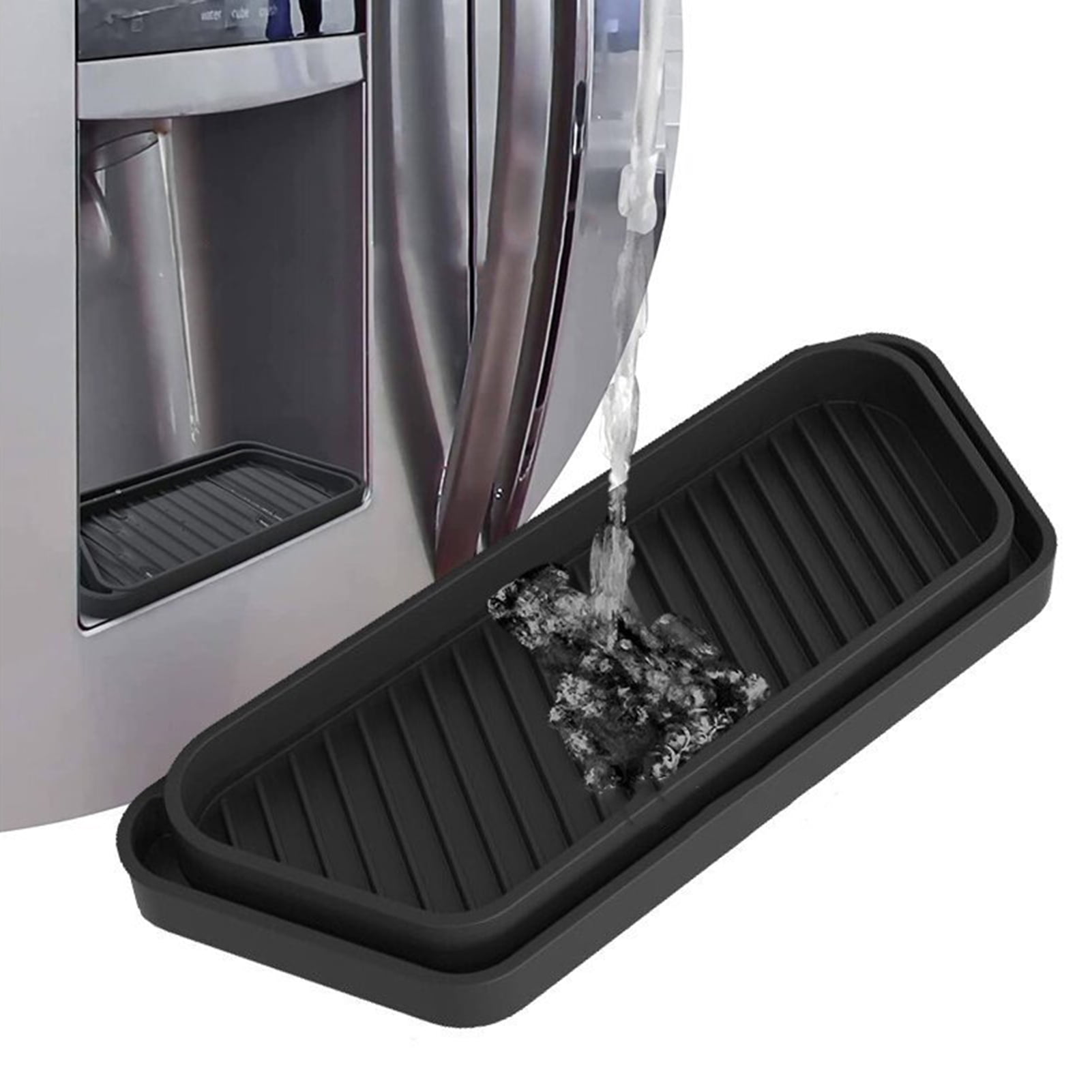 Silicone Refrigerator Drip Tray Fridge Drip Catcher Cuttable Water