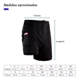 thumbnail image 2 of Gym Short Con Licra Deportiva 2 En 1 Hombre Correr Ejercicio, 2 of 7