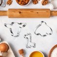 thumbnail image 4 of Juego de cortadores de galletas: 7 formas diferentes de moldes para dulces con cortadores de galletas para celebraciones navideñas infantiles., 4 of 5