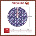 thumbnail image 2 of Sikiie Skull Purple Flower Nativity Christmas Tree Skirt, Jesus Christian Winter Holiday Tree Mat Decoration(30-48IN)48", 2 of 6