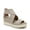 Oyster Beige, variant on Dr. Scholl's Womens Sheena Faux Leather Ankle Strap Flatform Sandals