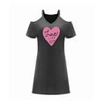 thumbnail image 1 of Vestido con hombros descubiertos para mujer, minivestido sencillo para viaje, vacaciones, regalo de cumpleaños XL, 1 of 7