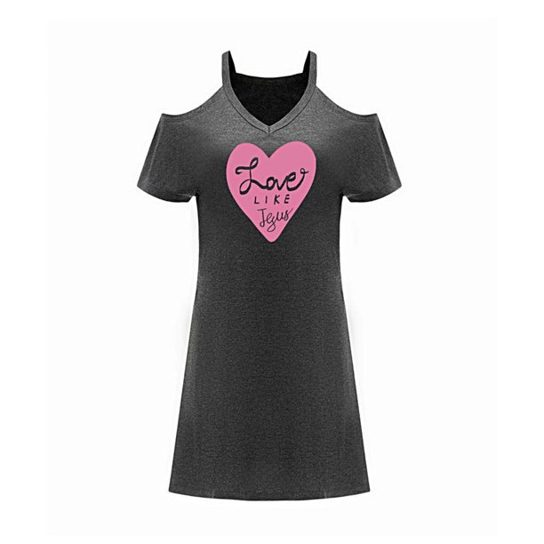 Vestido con hombros descubiertos para mujer, ropa de disfraz, minivestido de manga corta para calle L
