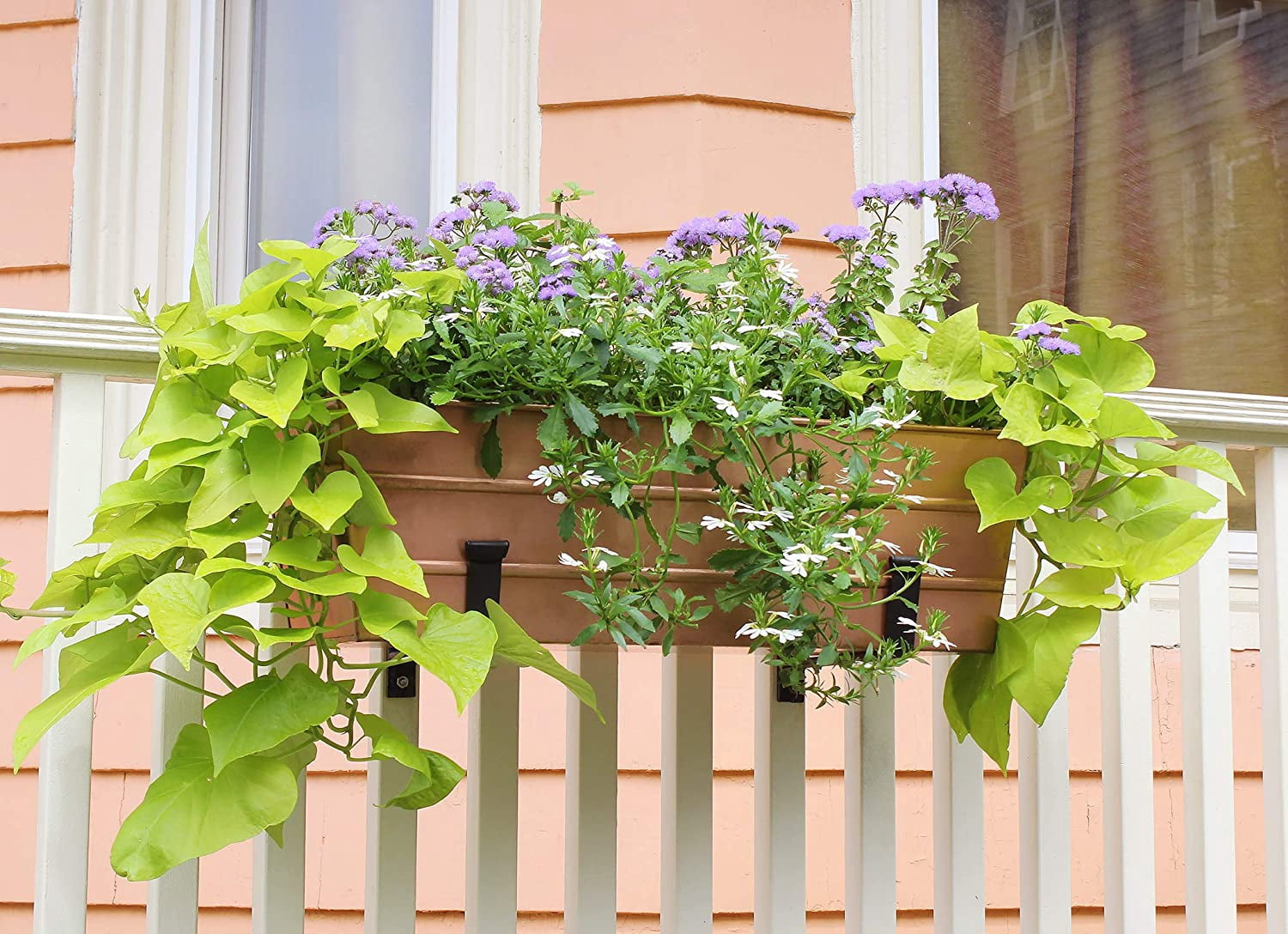 Achla C-20C Copper Plated Window Box - Med