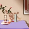 thumbnail image 6 of Xecvkr Disposable Solid Color Tablecloth 137x274 cm Plastic No Wash Padded Table Cover for Parties Picnics Events Pink White Blue Silver Yellow, 6 of 6
