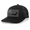 Basset Hound-Black/Black, variant on Canine Collection Pug American Flag Embroidered Mesh Back Trucker Hat, Black/Black