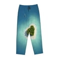 thumbnail image 4 of Fotbe Paradise Island Women's Pajama Pants,Sleepwear Pants,Pj Bottoms Drawstring And Pockets-Medium, 4 of 9