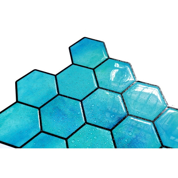 Mosaicowall 10-Sheet Peel and Stick Tile - 11.9"x11.8" Premium Kitchen Self Adhesive Backsplash Tile