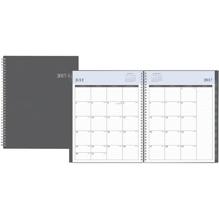Blue Sky 2017-2018 Academic Year Weekly & Monthly Planner, Twin-Wire Bound, 8.5" x 11", Enterprise
