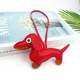 thumbnail image 2 of 1 Pcs PU Dachshund Bag Charm,Leather Dachshund Keychain,Dachshund Keychain Bag Pendant Key Chain Fashion Cute Puppy Charm Gifts for Favorite People Women Men Birthday Keyring(Z2-RD1), 2 of 7