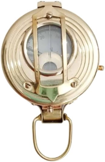 Maritime treasures Vintage Brass Pocket Compass – Antique Style Magnetic Navigation Compass for Hiking, Camping, Survival, Travel & Nautical Collectors