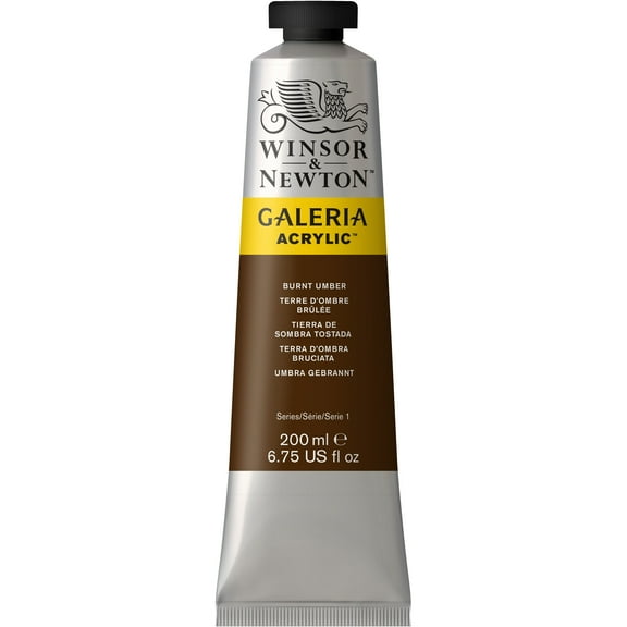 Winsor & Newton Galeria Acyrlic, 200ml, Burnt Umber