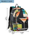 thumbnail image 2 of FORMRS Unisex School Backpack 17" Student Travel Bag with Laptop Compartment, Art Cocktails, 2 of 7