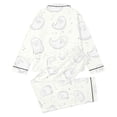 thumbnail image 4 of Hienoo Halloween Graphic Pajama Set For Girls Long Sleeve Buttons Shirts Pants Pajamas 3-14 Years, 4 of 5