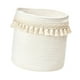 thumbnail image 4 of Cesta tejida, organizador, contenedor de decoración, cuerda de algodón, cesta para la colada, cesto para la colada, contenedor para ropa sucia, Pequeño, 4 of 8