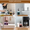 thumbnail image 2 of Dispensador de Jarabe de 500ml, Vidrio Duradero, Antifugas - F&aacute;cil de Limpiar, con Etiquetas de Sabor - Ideal para Caf&eacute;, Cocina y Uso Comercial (Negro), 2 of 8