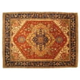 thumbnail image 4 of EORC Rust Hand Knotted Wool Traditional Serapi Rug, 2'6 x 12', 4 of 7