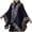 Navy, variant on Women Lightweight Shawl Wrap Women's Printed Shawl Fashionable Warm Soft Cardigans Scarf Double Thickened Wraps Black,One Size
