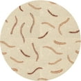 thumbnail image 1 of Ahgly Company Indoor Round Patterned Moccasin Beige Area Rugs, 8' Round, 1 of 6