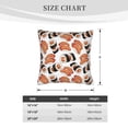 thumbnail image 4 of Bingfone Sushi Roll Linen Throw Pillow Covers Cushion Case Pocket Button Vintage Farmhouse Pillowcase for Sofa Couch Bed 20"x20", 4 of 9