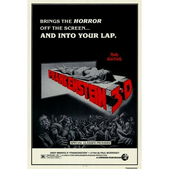 Posterazzi MOVIF8470 Andy Warhols Frankenstein Movie Poster - 27 x 40 in.