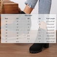 thumbnail image 3 of OKBOP Women's Chunky Ankle Boots Faux Suede Combat Lace-Up Ankle-High Winter, 3 of 5