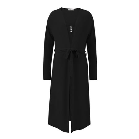 

Women s Maternity Nightdress Long Sleeve Nursing Nightgown and Robe Set