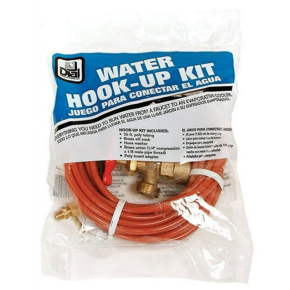 Dial Orange Plastic Evaporative Cooler Water Hook-Up Kit 1/4 Dia. in.