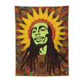 thumbnail image 5 of JEUXUS Bob Marley Wall Hanging Tapestry Trippy Weed Poster Bedroom Room Decor Stoner Tapestries Rasta Stoners Aesthetic Tapastry Hippie Sublime Decorations Posters For Jamaican Party, 5 of 7