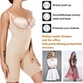 thumbnail image 4 of FITVALEN Seamless Women's Tummy Control Open Bust Mid-Thigh Bodysuit Shapewear, 4 of 6