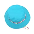 thumbnail image 6 of Xfvqtps Kids Summer Sun Hat Boys Girls Bucket Hat Adjustable Strap Wide Brim Beach Breathable Sun Protection Hat, 6 of 9