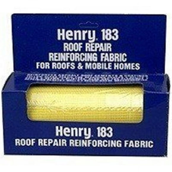Henry HE183195 4 x 150 Tissu de Renforcement pour la Réparation du Toit Jaune
