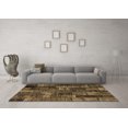 thumbnail image 3 of Ahgly Company Indoor Square Patchwork Brown Transitional Area Rugs, 5' Square, 3 of 4