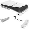 thumbnail image 1 of Support Horizontal PS5 Slim, Support PS5 Slim Pieds Horizontaux sous le Bureau Base Support, Support de Refroidissement Horizontal pour Console Playstation 5 Silm avec 4, 1 of 5