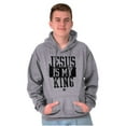 thumbnail image 5 of Jesus is my King Christian Faith Hoodie Sweatshirt Women Men Brisco Brands S, 5 of 6