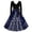 Navy, variant on IROINNID Christmas Dresses for Women Long Sleeve Christmas Print V-Neck Knee-High A-Line Dress ,Green