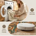 thumbnail image 5 of ODIKA Orange Flowing Burnt Earthy Decorative Balanced Rhythm Motif for Playroom, Bedroom, Reading Nook, Pet Friendly & Kids Safe Play, 5 of 7