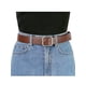 thumbnail image 4 of Cinturón de hebilla para mujeres, cinturón ancho suave y casual para vestidos, jeans y pantalones de 102 cm/40.16" color marrón, hebilla plateada, 4 of 4
