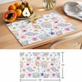 thumbnail image 6 of Summer Beach Placemats Set of 2, Ocean Starfish Shell Coastal Conch Cute Flower Non-Slip Place Mats Washable Table Mats for Kitchen Dining Table Decorations Indoor/Outdoor, 6 of 9