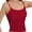 Wine, variant on Womens Tank Top Shapewear Tummy Control Tops Built in Shelf Bra Slimming Cami Tank Seamless Compression Spaghetti Strap Sleeveless Cami Square Neck Workout Shirts Wine XS